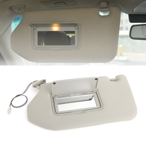Left Sun Visor  w/ Lamp For Nissan Pathfinder 13-18 Infiniti QX60 14-17 JX35 13-15 Gray