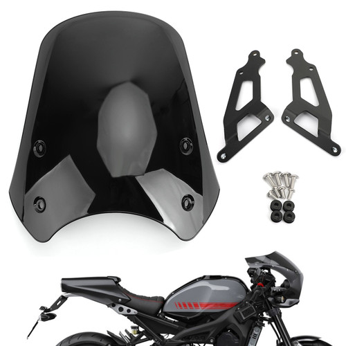 ABS Plastic Windshield For Yamaha XSR900 16-19 Black