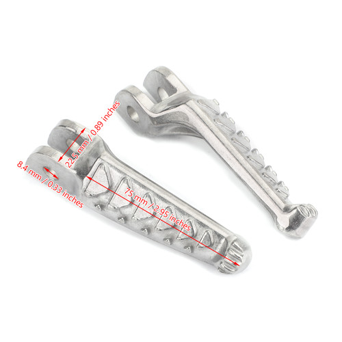 Front Footrests Foot Peg for Ducati Panigale 899 14-2015 Panigale 1199 2012-15 Silver