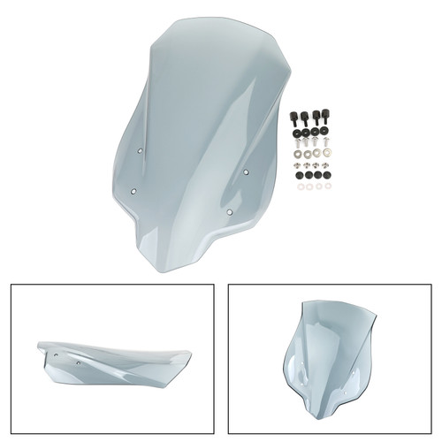ABS Plastic Motorcycle Windshield Windscreen for Honda CB500X 2013-2023 Gray