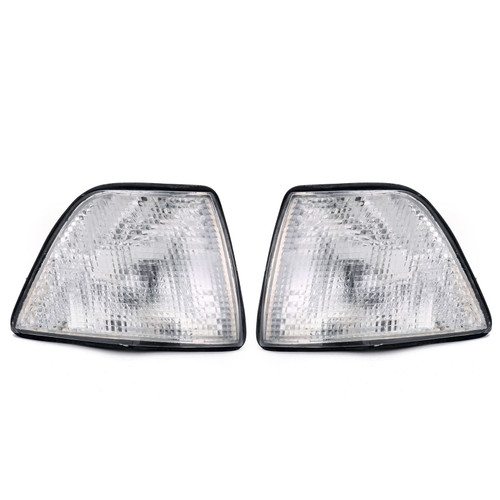 Side Turn Lights Corner Signals Fit For BMW E36 3-Series 4DR Sedan/Hatchback 92-98 White