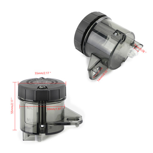 CNC Motorcycle Brake Clutch Master Cylinder Fluid Reservoir Stent