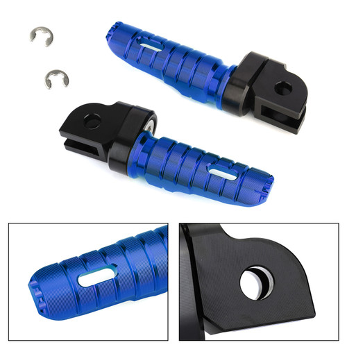 Front Footpegs Fit For YAMAHA XJR 1200 94-97 1300 98-18 MT-10 FZ-10 XSR 700 900 16-20 MT-07 FZ-07 14-20 FZS 600FAZER 98-03 Blue