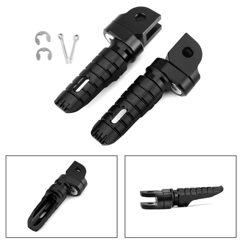 Front Footpegs Fit For HONDA CB125R 250R 300R 18-19 CB1100/RS/SX CBR400R 13-19 CB600F 98-13 VFR1200F 10-19 MSX125/GROM125 14-19 Black