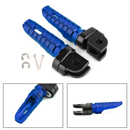 Front Footpegs Fit For SUZUKI GSX-S750 S1000 S1000F/Z 15-17 GSX-R 600 750 08-15 GSR250/S GSR250F 12-17 Blue