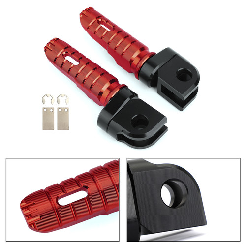 Front Footpegs Fit For KAWASAKI Z650 Z900 17-20 ER-6N 6F 09-16 ZX-10R 08-10 NINJA 650 250/R 1000/Z1000SX 12-20 Red