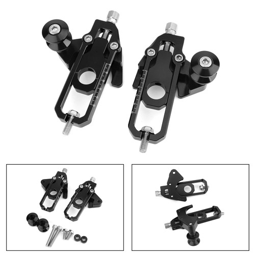 Chain Adjusters with Spool Tensioners Fit For Honda CB650R CBR650R 19-22 Black