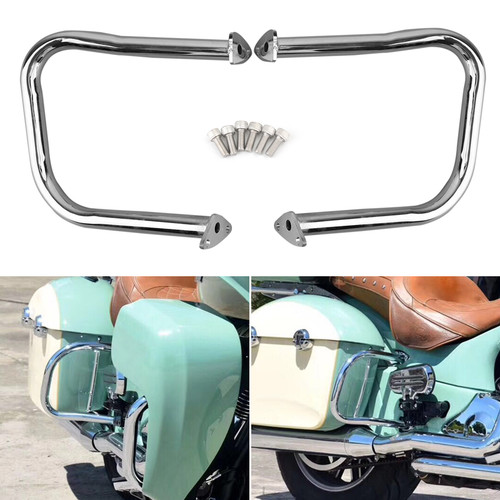 Rear Highway Bars Fit For Indian Chief Classic 14-18 Dark Horse 16-20 Chieftain Classic 18-20 Roadmaster 15-20 Springfield 16-20 Chrome