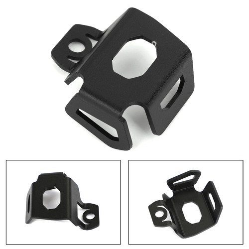 Rear Brake Fluid Reservoir Guard Cover Fit For KAWASAKI Z400 Ninja 400 18-19 Ninja 650 Z650 Z900 17-19 Black