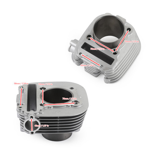 Cylinder Jug Piston Rings Gasket Top End Kit Fit for HiSUN 500 UTV'S