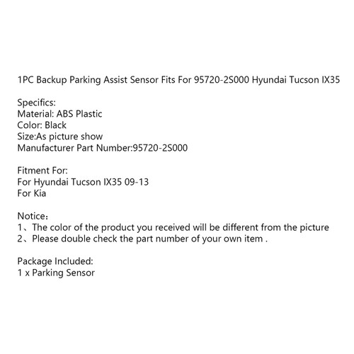 1PC Backup Parking Assist Sensor Fits For Hyundai Tucson IX35 09-13