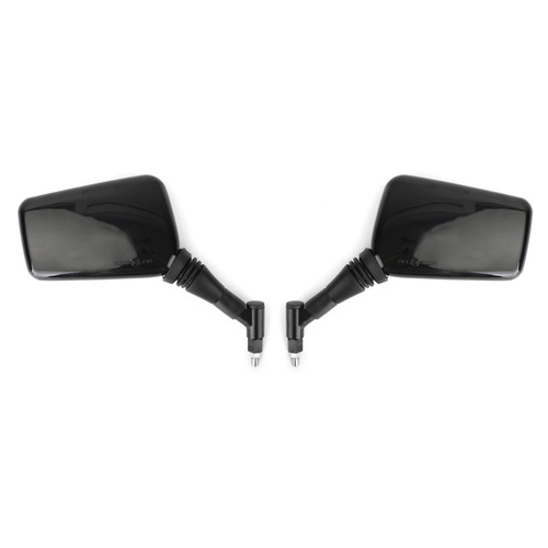 Pair M8 M10 Rearview Side Mirrors for Motorcycle Motorbike Moped Scooter Quad ATV UNIVERSAL Black