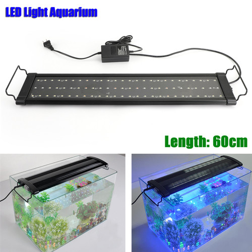 60cm LED Light Aquarium Fish Tank 0.5W Full Spectrum Plant Marine
