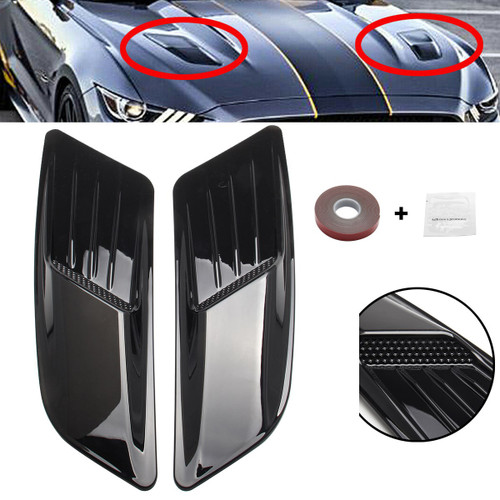 Front Hood Scoop Heat Extractor Insert Vent Fit For Ford Mustang 2015-2017 Black