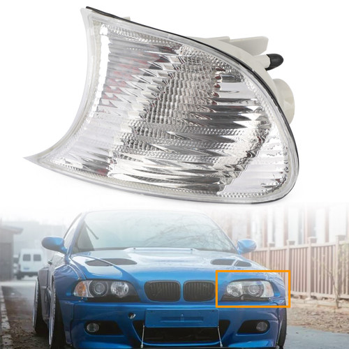 Left Corner Lights Turn Signal Lamps Fits For Bmw E46 2 Doors 1998