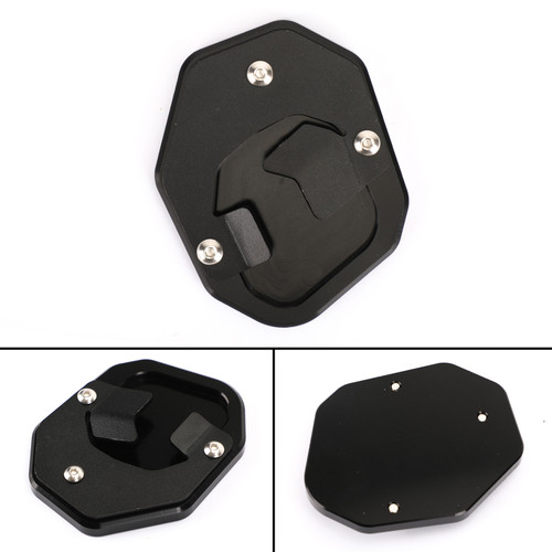 Kickstand Side Stand Extension Pad Fit For Yamaha Tenere 700 2019-2020 Black