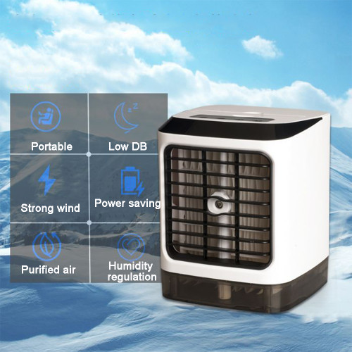 Evaporative Portable Air Conditioner Cooler Fan Humidifier Mini Air Cooling Fan