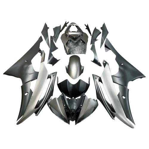 Amotopart Fairing Injection Plastic Body Kit Fit For YAMAHA YZF-R6 2008-2016 Grey Black