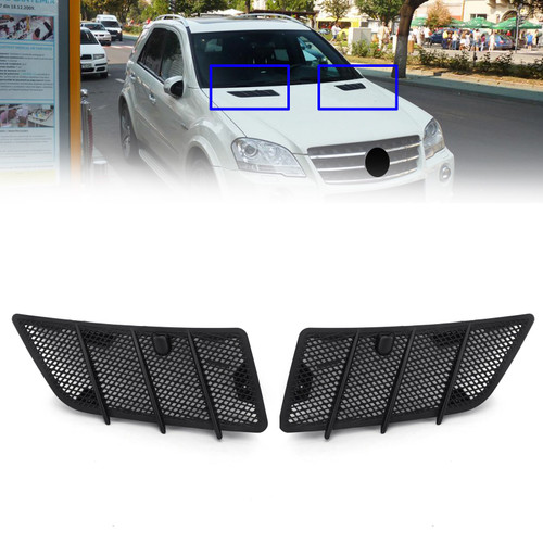 Hood Air Vent Grille Cover Set L+R Fits For Benz W164 Ml Gl Class 2008-11