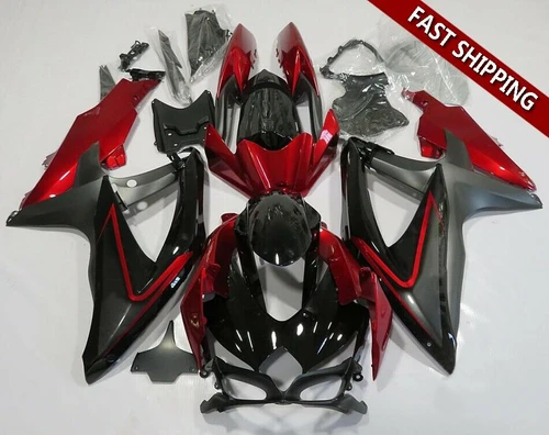 Fairing Injection Plastic Kit Matt Red Fit For Suzuki GSXR600/750 2008-2010