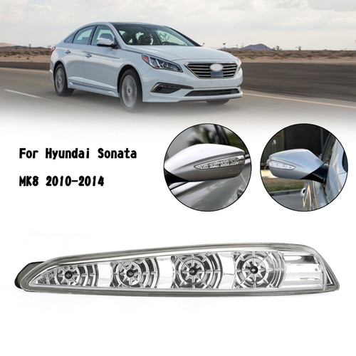 Right Side Mirror Lamp Turn Signal Light Fit For Hyundai Sonata MK8 2011-2015 Chrome