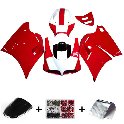 Amotopart Red Fairing Kit Bodywork ABS fit For 1996-2002 Ducati 996 748
