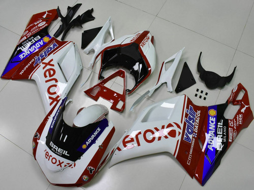 Fairing Kit Bodywork for 2007-2011 Ducati 1098 1198 848 Red White