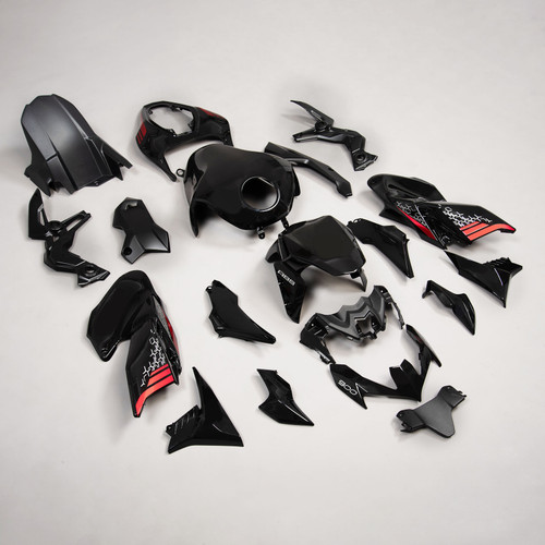 Amotopart Fairing Kit For 2020-2023 Kawasaki Z900 Red Black Bodywork