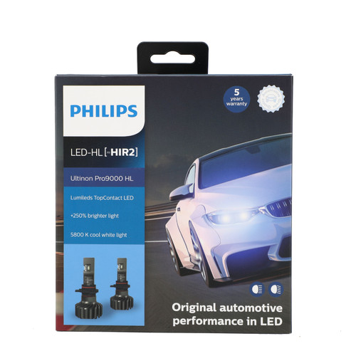 For Philips HB3/4 Ultinon Pro9000 LED Headlight Bulbs +250% 5800K 11005U90CWX2