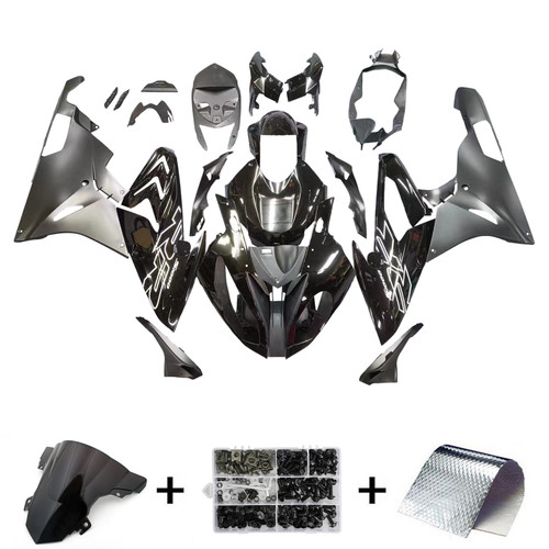 Amotopart Fairings BMW S1000RR 2015-2016 Fairing Kit Bodywork Plastic Black