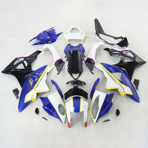 Amotopart Fairings BMW S1000RR 2009-2014 Fairing Kit Bodywork Plastic Yellow Blue