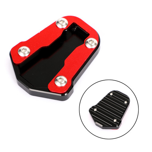 Kickstand Side Stand Extension Pad Fit For Honda CRF300L CRF300 Rally 2021-2022 Red