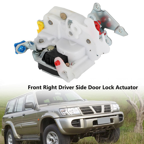 Front Right Driver Side Door Lock Actuator 80502-VB100 Fit for Nissan Patrol GU Y61 Right Hand-Driver Side White