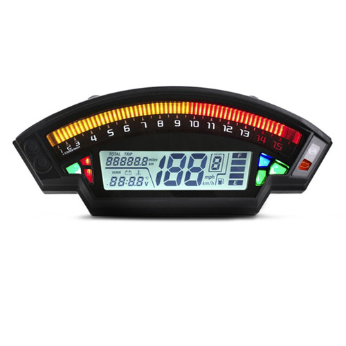 Universal LCD TFT Digital Speedometer 14000RPM 6 Gear Backlight