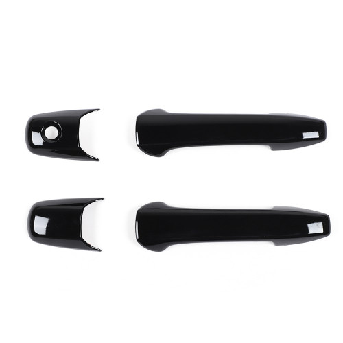 4PCS Exterior Door Handle Shell Cover Trim Fit for Ford Mustang 2004-2014 Black