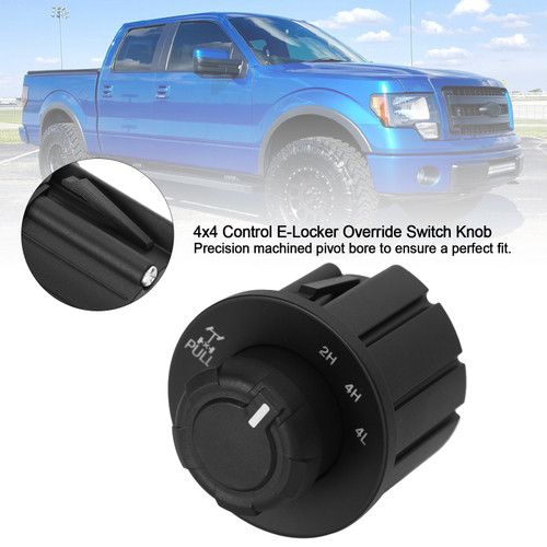 Switch Assembly 4X4 Control E-Locker Override Switch Knob Fit for Ford F-150 2009-14 Black