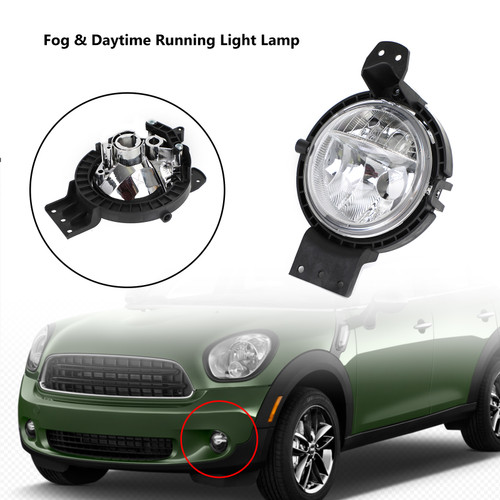 L/R Fog Light Daytime Running Lamp Fit for BMW Mini Countryman R60 2010-2016