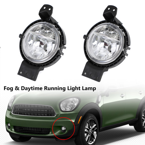L&R Fog Light Daytime Running Lamp Fit for BMW Mini Countryman R60 2010-2016