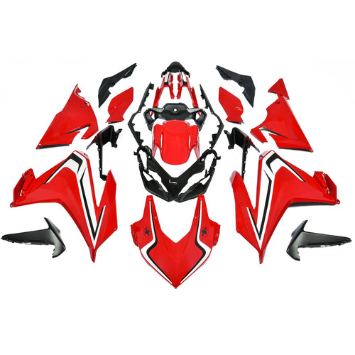Honda CBR500R 2019-2021 Fairing Kit Shell Fairing Kit Red Black 002#