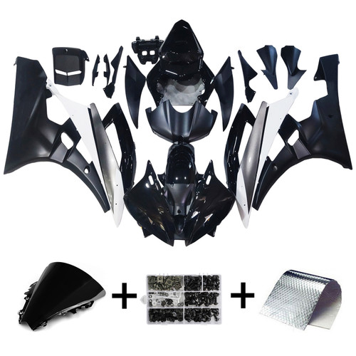 Fairing Set Bodywork ABS fit For Yamaha YZF R6 2006-2007 Black