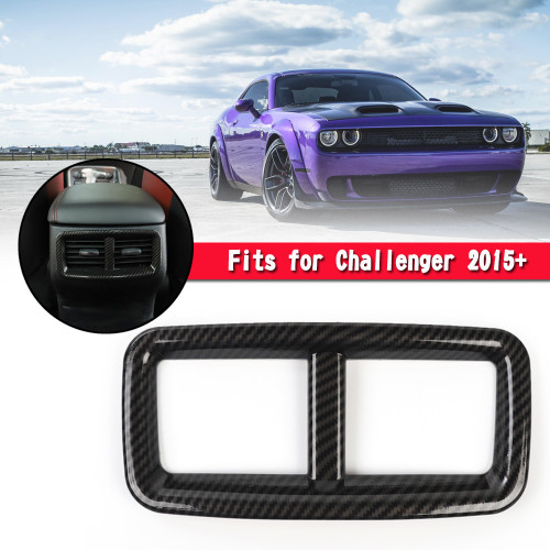 Carbon Rear AC Air Conditioning Outlet Vent Cover Trim Fit for Dodge Challenger 2015+