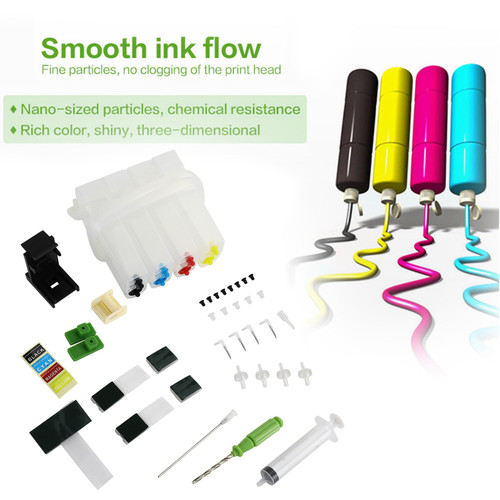 4Color Ink Cartrige Ciss Ink Tank DIY Kits Fit for Canon Continuous Ink Supply System