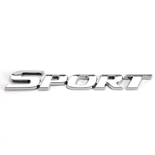 3D Metal Sport Logo Car Trunk Tailgate Emblem Badge Decal Sticker Silver