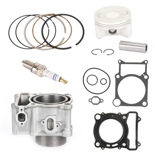 Cylinder Piston Rings Gaskets Spark Plug Kit Fit for Yamaha Kodiak 400 00-06 Grizzly 400 07-08