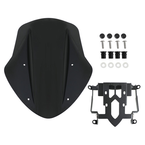 Windshield WindScreen With Mounting Bracket Fit for Ducati Diavel 2019-2021 Black
