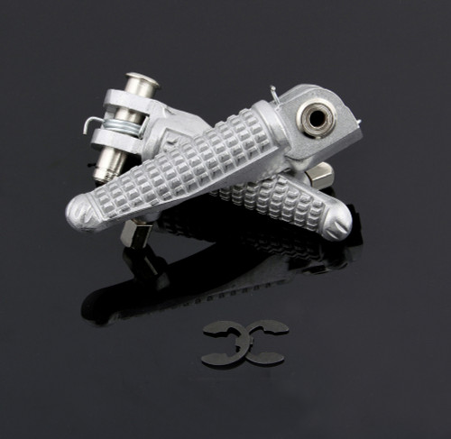 Front Bracket Footrest Footpeg Left Right For Kawasaki ZX6R 03-12 ZX10R 04-12