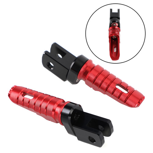 Front Footrests Foot Peg for Triumph Street Triple 765/R/S/RS Daytona 675/R Red