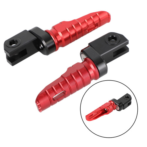 Front Footrests Foot Peg for Aprilia RSV4 Factory 2009-2022 Tuono 660 2021-2022 Red