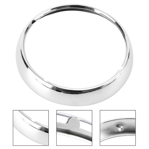 Headlight Trim Ring Light Cover For Harley Davidson Touring Road King Electra Glide Street Glide and Tri Glide Chrome
