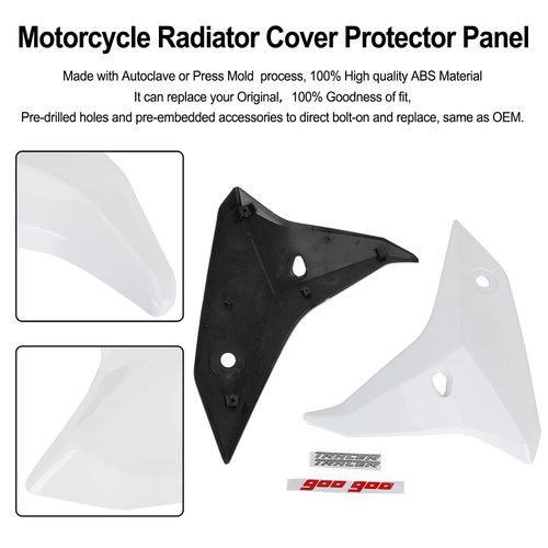 Motorcycle Radiator Cover Protector Panel YAMAHA tracer 900 GT 2018-2020 WHI